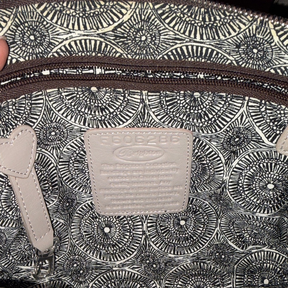 Brighton Ferrara Vella Nova Domed Studded Beechwood Crossbody Bag NWOT - Picture 10 of 16